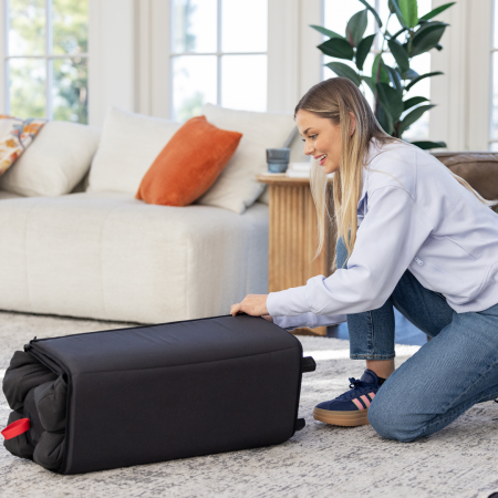 Joie - Patut pliant de calatorie transformabil in tarc Amigo, Shale [7]