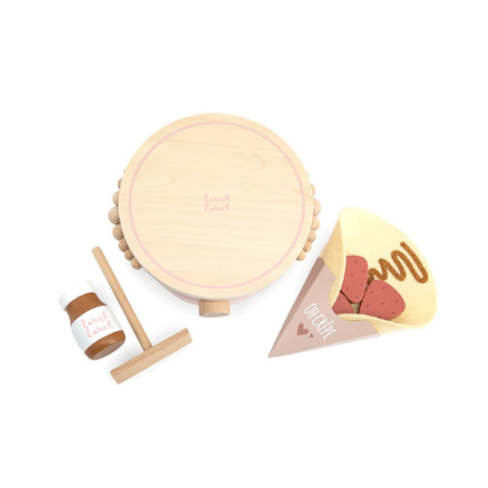 Jucărie din lemn, Aparat pentru clătite - roz [1]