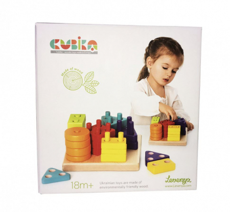 Jucarie Din Lemn, Cubika, â€œSortator Forme Geometrice 3â€ [0]