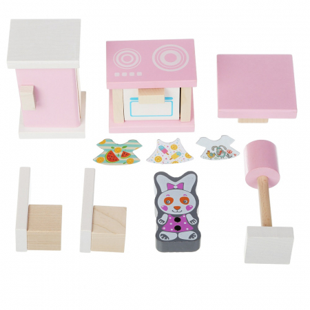Jucarie Din Lemn Cubika, Set Constructii, "My Kitchen" [2]
