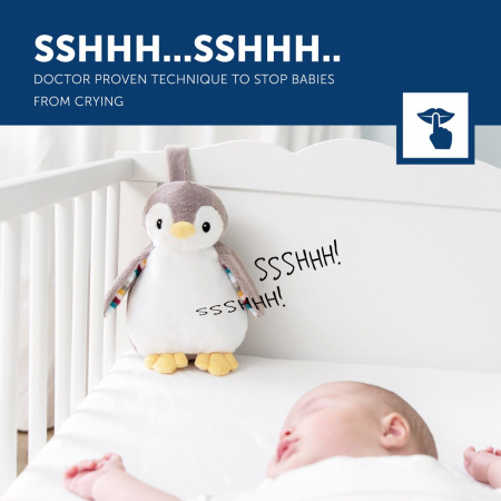 Pinguinul Phoebe - Plus cu mecanism de Linistire si Relaxarea Bebelusului [7]