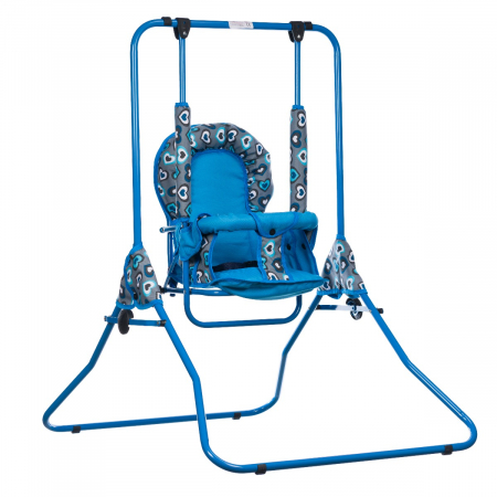 Leagan pentru copii, Top Kids, pentru interior si exterior, Blue Hearts [2]
