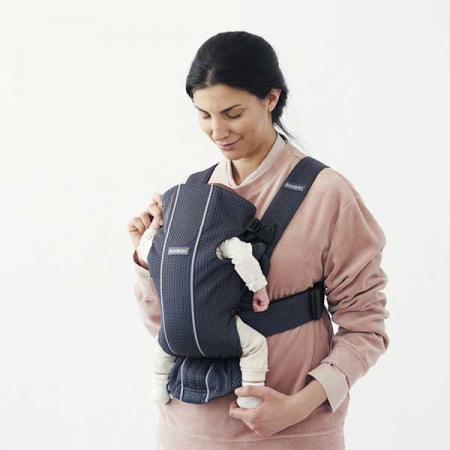 Marsupiu anatomic Mini, cu pozitii multiple de purtare Anthracite, 3D Mesh [8]