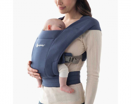Marsupiu Ergobaby Embrace Soft Navy [5]