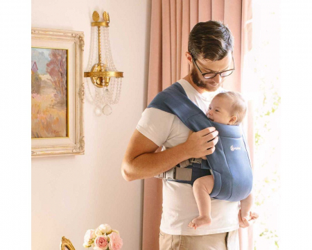 Marsupiu Ergobaby Embrace Soft Navy [3]