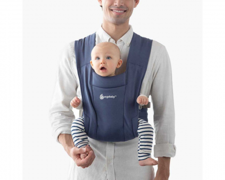 Marsupiu Ergobaby Embrace Soft Navy [4]