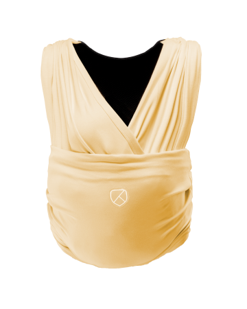 BEBE LA PLIMBARE - Marsupiu ergonomic pentru bebeluși, Koala Cuddle Band 2, Mustard