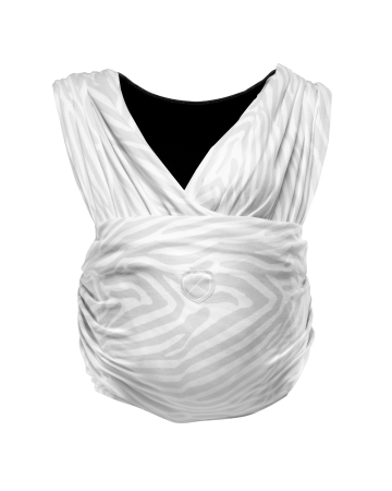 BEBE LA PLIMBARE - Marsupiu ergonomic pentru bebeluși, Koala Cuddle Band 2, Tiger White Grey