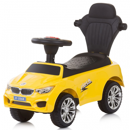 Masinuta de impins Chipolino Flash yellow cu maner si copertina [3]