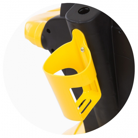 Masinuta de impins Chipolino Flash yellow cu maner si copertina [6]