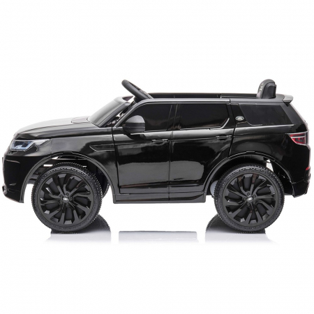 Masinuta electrica SUV Land Rover Discovery cu scaun din piele si roti EVA black [3]
