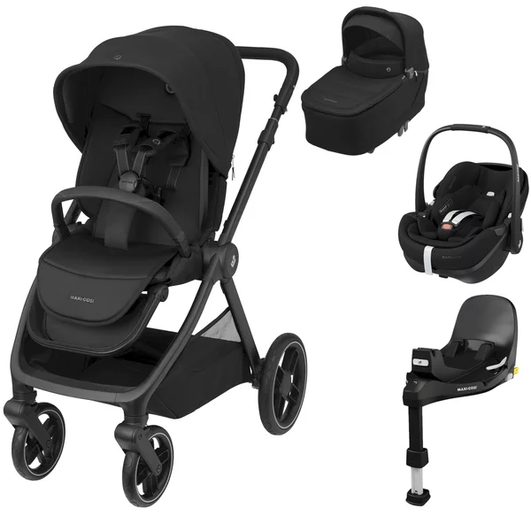 CARUCIOARE DE LA NASTERE CU SCOICA - Maxi-Cosi Sistem carucior 4in1 OXFORD Carucior + Landou Sense + Scoica Auto Pebble 360 PRO2 + Baza Auto FAMILYFIX 360 PRO