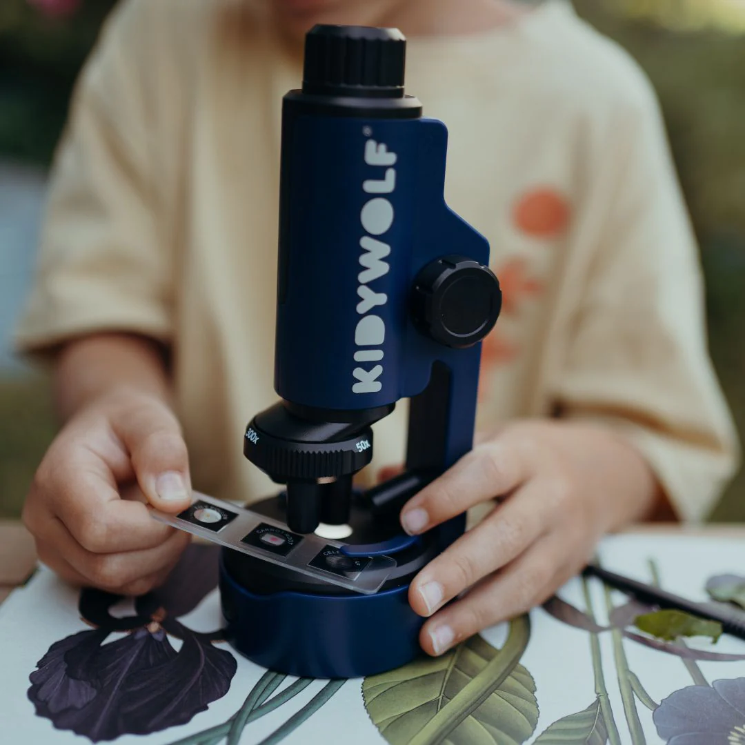 Microscop portabil pentru copii, KIDYMICROSCOPE Blue [1]