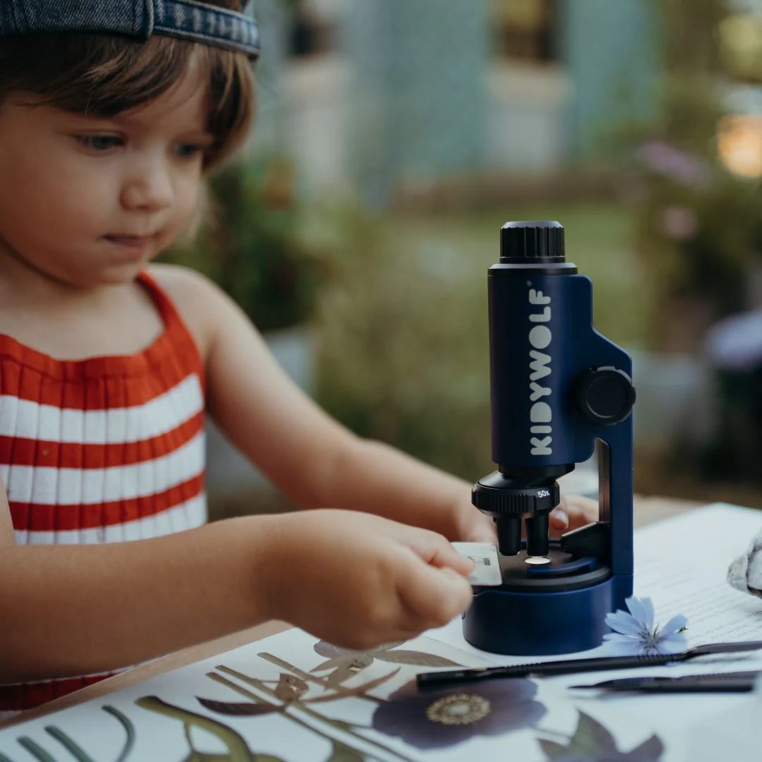 Microscop portabil pentru copii, KIDYMICROSCOPE Blue [3]