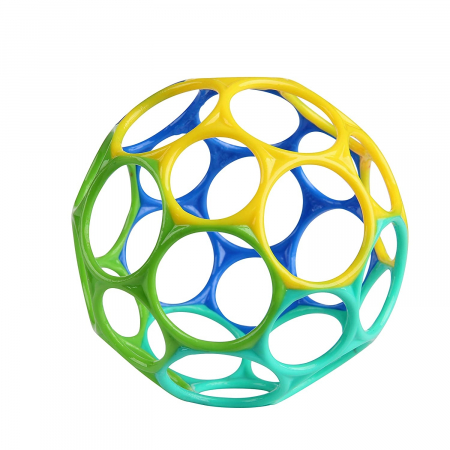 Alte jucarii bebe - Minge Oball Classic Easy-Grasp - Albastru / Galben / Verde