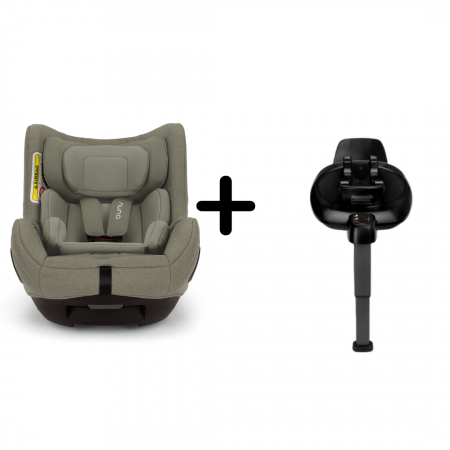 SCAUNE AUTO PANA LA 4 ANI (0-18 kg) - Nuna - Set Scaun auto rotativ i-Size TODL next Pine, 40-105 cm + Baza isofix BASE next i-Size pentru TODL next, testat ADAC de la nastere la 4 ani