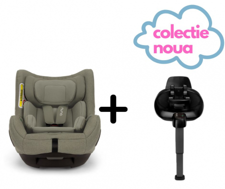Nuna - Set Scaun auto rotativ i-Size TODL next Pine, 40-105 cm + Baza isofix BASE next i-Size pentru TODL next, testat ADAC de la nastere la 4 ani [1]