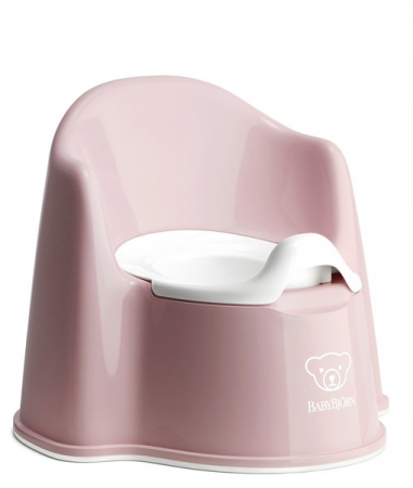 Olite si reductoare wc - Olita BabyBjorn  cu protectie spate Pottty Chair Powder Pink