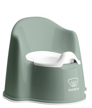 Olite si reductoare wc - BabyBjorn Olita cu protectie spate Potty Chair Deep Green