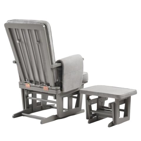 ONINO - Fotoliu reglabill pentru alaptare, cu suport de picioare inclus, CALM.me Classic, Pearl Gray [4]