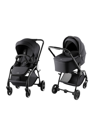 CARUCIOARE MULTIFUNCTIONALE - Pachet cărucior pentru copii, 2 în 1, Britax Römer Rio, Carbon Black