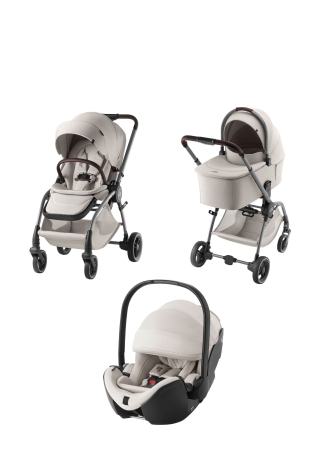 CARUCIOARE - Pachet cărucior pentru copii, 3  în 1, Britax Römer Rio, Soft Taupe