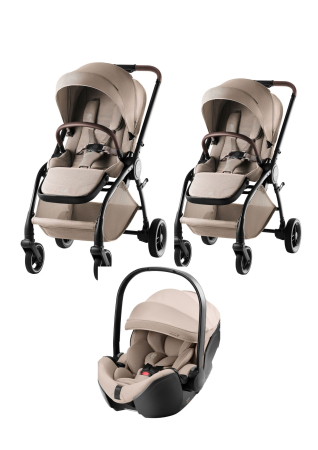 CARUCIOARE - Pachet cărucior pentru copii, 3  în 1, Britax Römer Rio, Teak