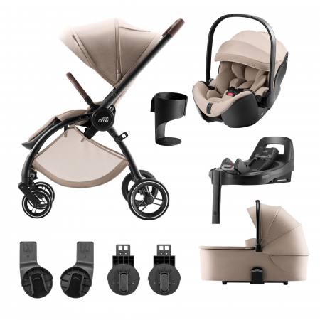 BRANDURILE NOASTRE - Pachet cărucior pentru copii, 4 în 1, Britax Römer Rio Teak