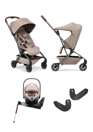 CARUCIOARE DE LA NASTERE - Pachet cărucior pentru copii, 4 în 1, Joolz Aer2, Sandy taupe
