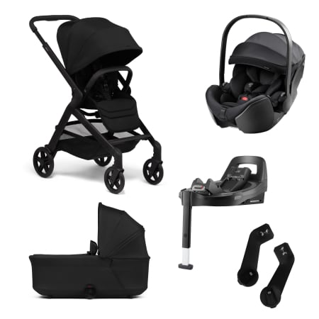 CARUCIOARE DE LA NASTERE CU SCOICA - Pachet cărucior pentru copii, 5 în 1, Joolz, Hub2, Stone Grey