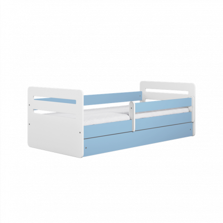 Patut Junior - Pat pentru baieti cu sertar Clasic- Blue
