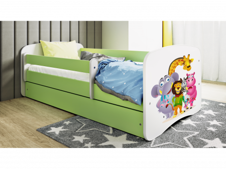 Pat pentru copii cu sertar Babydreems-Zoo [3]