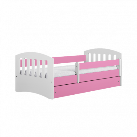 Patut Junior - Pat pentru fetite cu sertar Pink Clasic