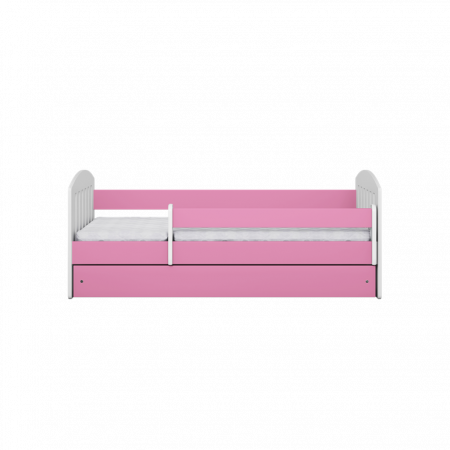 Pat pentru fetite cu sertar Pink Clasic [2]