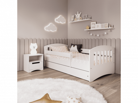 Pat pentru fetite cu sertar Pink Clasic [3]