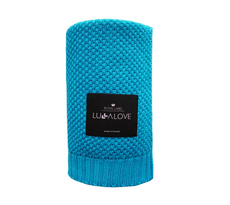 PUERICULTURA - Patura bambus 80 x 100cm - Turcoaz Macaroon
