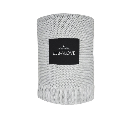 Patura crosetata bambus  120 x 100cm - Gri [1]