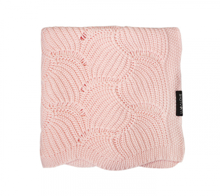 PUERICULTURA - Paturica Bambus Shell 80 x 100cm - Light Pink