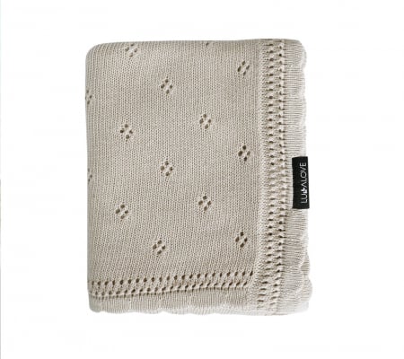 PUERICULTURA - Paturica Bebelusi Bambus 80 x 100cm Daisy Beige