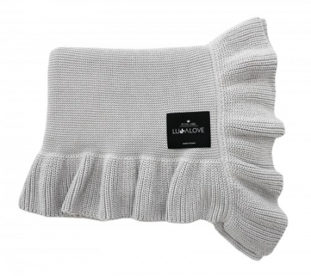 PUERICULTURA - Paturica Bebelusi Bambus 90x110cm Bambus Frilled Grey