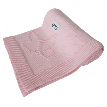 Paturica din Bumbac, Eko, 80x100 cm, Fluturasi, Pink [2]