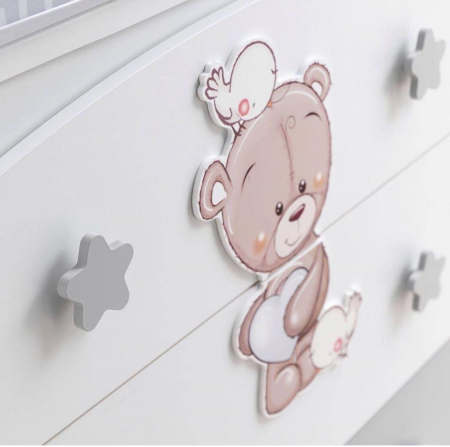Patut bebe Love Me Azzurra Design cu 2 laterale culisante [1]