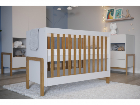 Patuturi bebelusi si copii - Patut  bebe din lemn - Little King -120x 60
