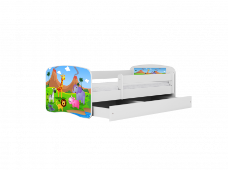 Patut copii 3 ani + 140 x 80, cu sertar depozitare si saltea - Casper [6]