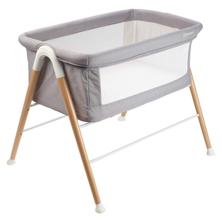 Pauturi cosleeping - Patut cu cadru din Lemn Goodnight Grey
