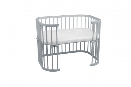 Patut din lemn masiv evolutiv 5 in 1 leagan-patut-birou-cosleeper-tarc de joaca - GREY [3]