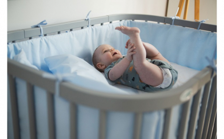 Patut din lemn masiv evolutiv 5 in 1 leagan-patut-birou-cosleeper-tarc de joaca - GREY [13]