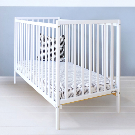 CAMERA COPILULUI - Patut din lemn pentru bebe, cu  saltea  Dream 120x60 cm