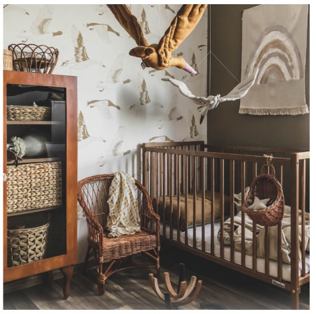 Patut din lemn pentru bebe, inaltime saltea reglabila, Stardust  Craft vintage 120  60 cm [2]