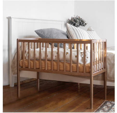 Patut mic, co-sleeping din lemn, Classic Vintage 90 x 40 cm [5]